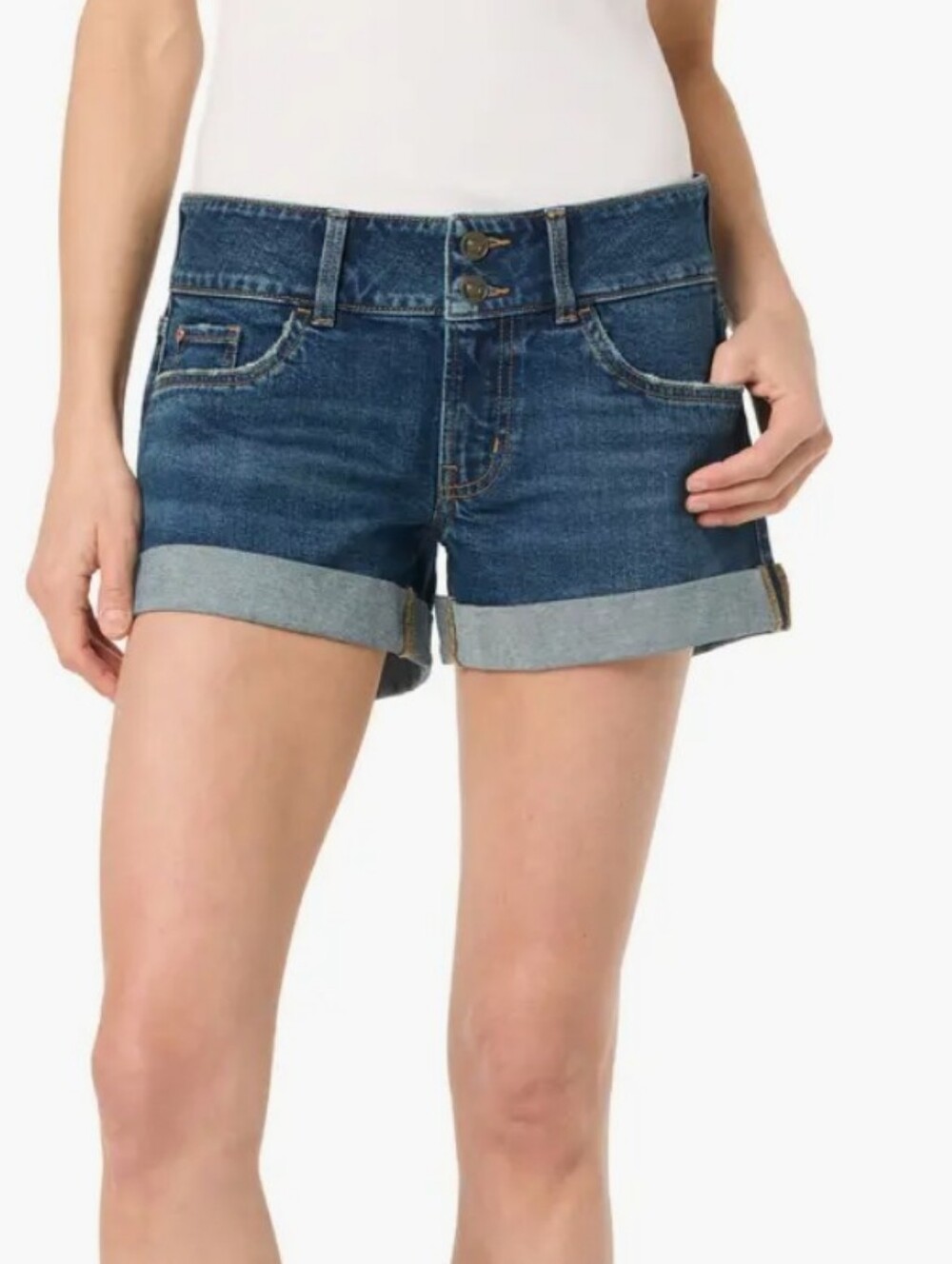 Hudson Ruby Mid Thigh Denim Shorts Size 28